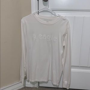 American eagle small white long sleeve